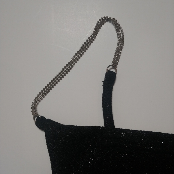 🌈 3/$30 Sparkly black Tank Top S - Picture 4 of 4